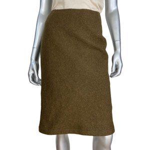 Fine Garments by Bell Brown Metallic Cotton Skirt